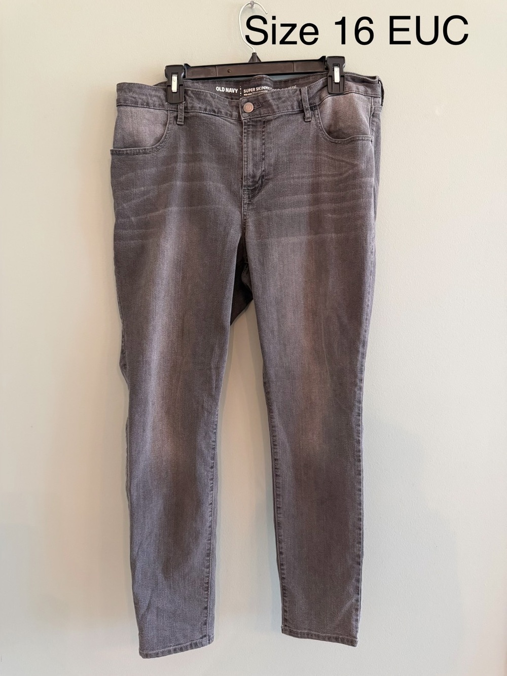 Old Navy Charcoal Gray Slim Jeans